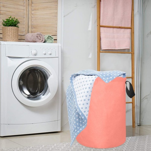 color salmon Laundry Bag (Small)