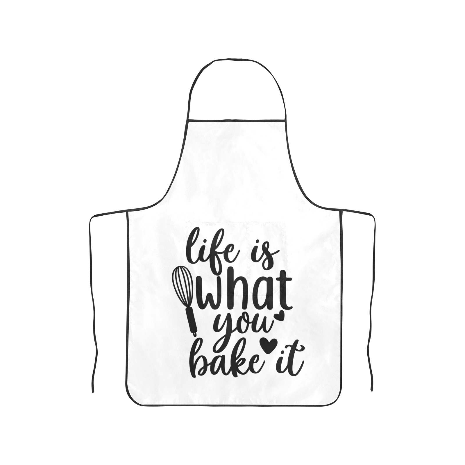 Life Is What You Bake It Women's Overlock Apron with Pocket