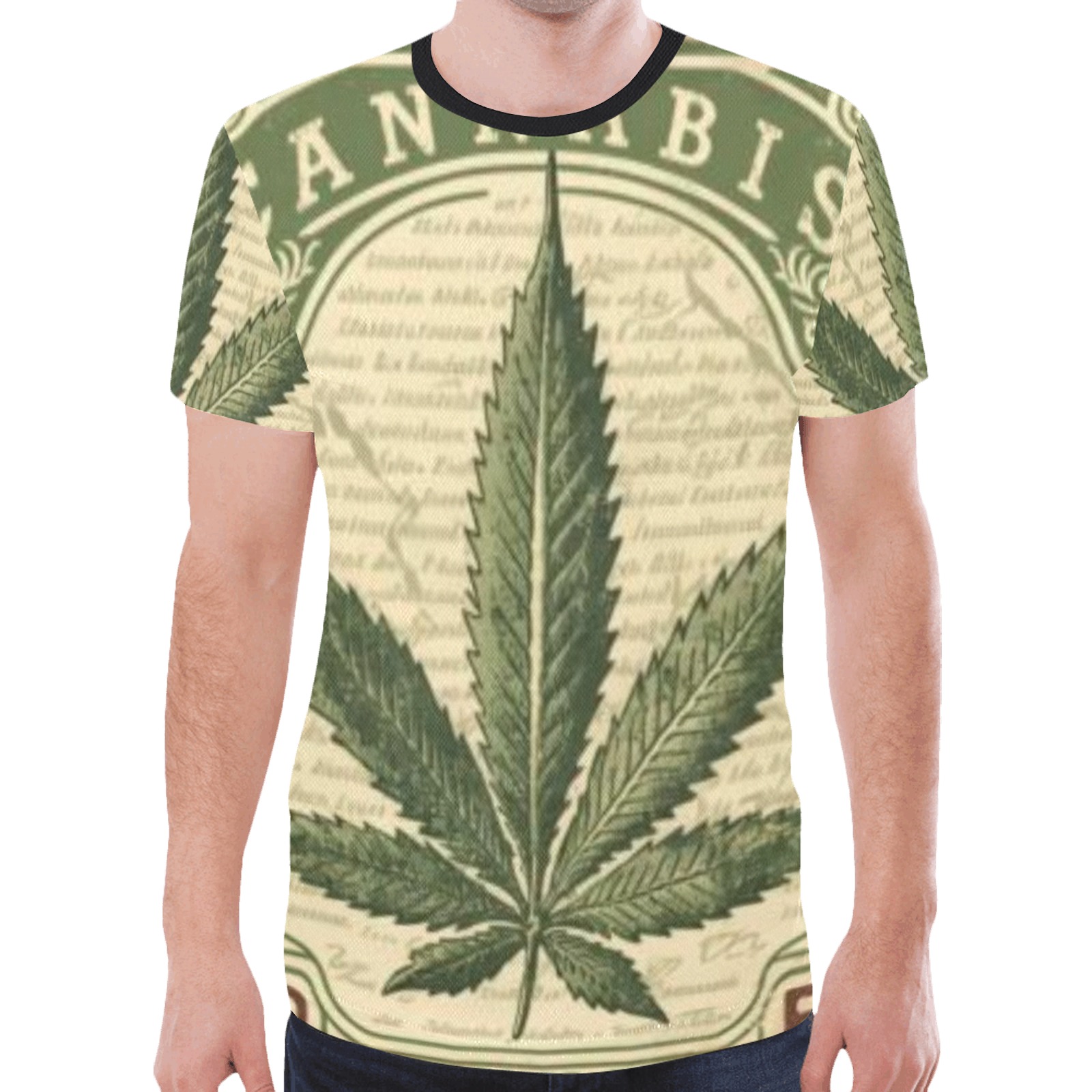 cannabis New All Over Print T-shirt for Men (Model T45)