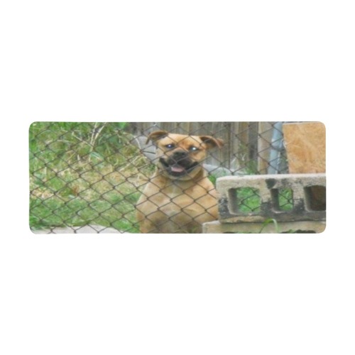 A Smiling Dog Gaming Mousepad (31"x12")