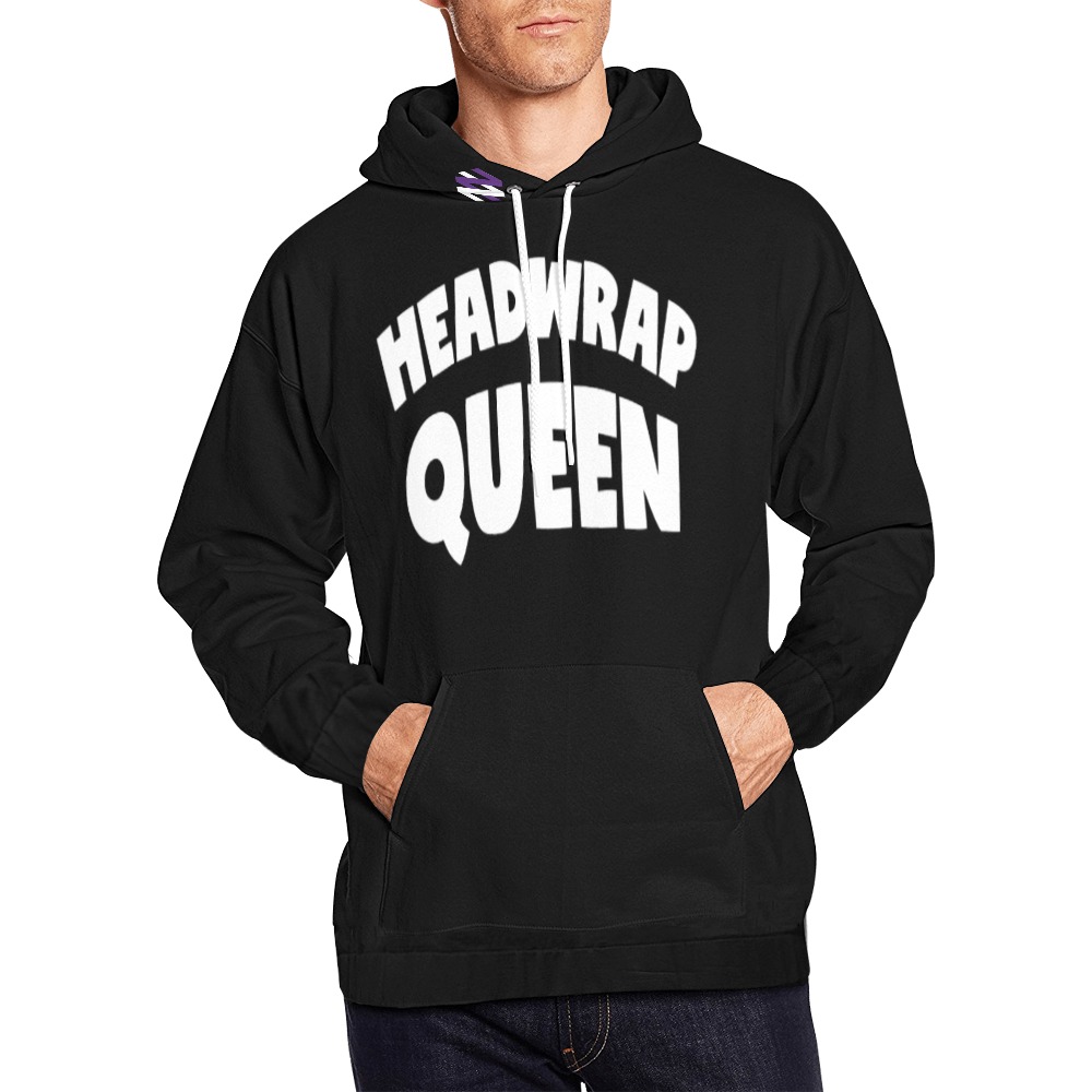 Headwrap Queen Blk 2x-4x hoodie women All Over Print Hoodie for Men (USA Size) (Model H13)