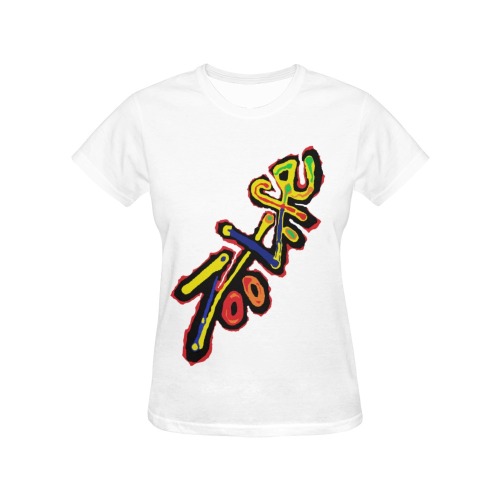 ZL.LOGOWM.wht All Over Print T-Shirt for Women (USA Size) (Model T40)