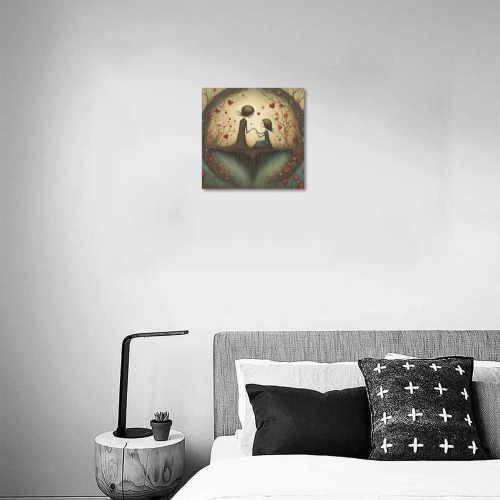 A Daughters Love Upgraded Canvas Print 12"x12"