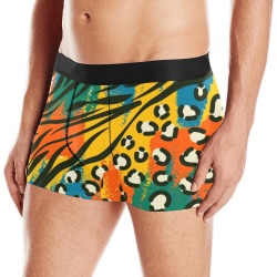 Colorful Animal Print Men's All Over Print Boxer Briefs (Model L10)