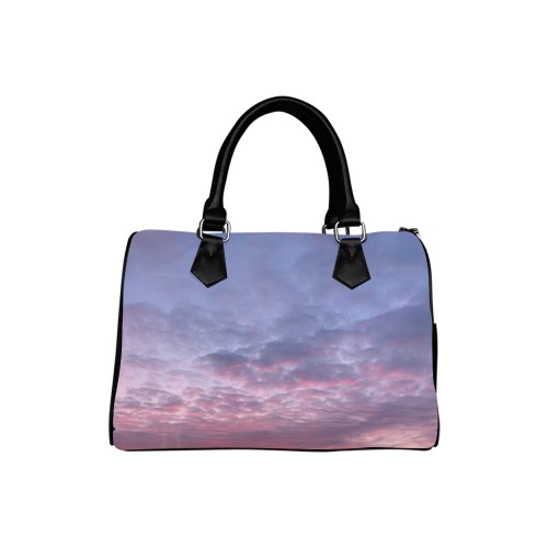 Morning Purple Sunrise Collection Boston Handbag (Model 1621)