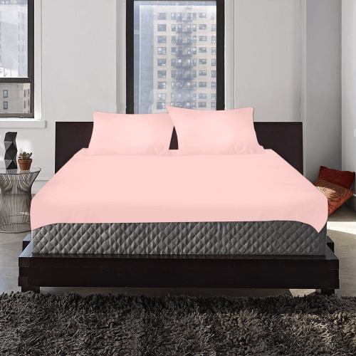 Gossamer Pink 3-Piece Bedding Set