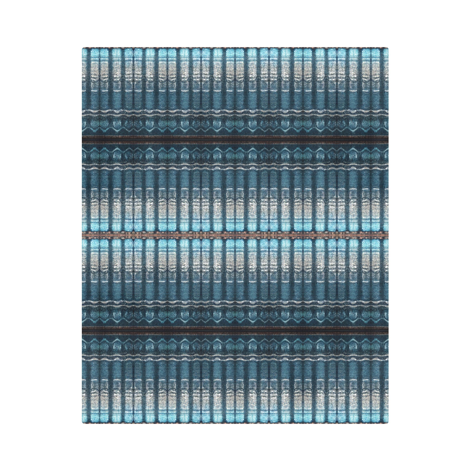 fabric pillar's, dark blue, repeating pattern Duvet Cover 86"x70" ( All-over-print)