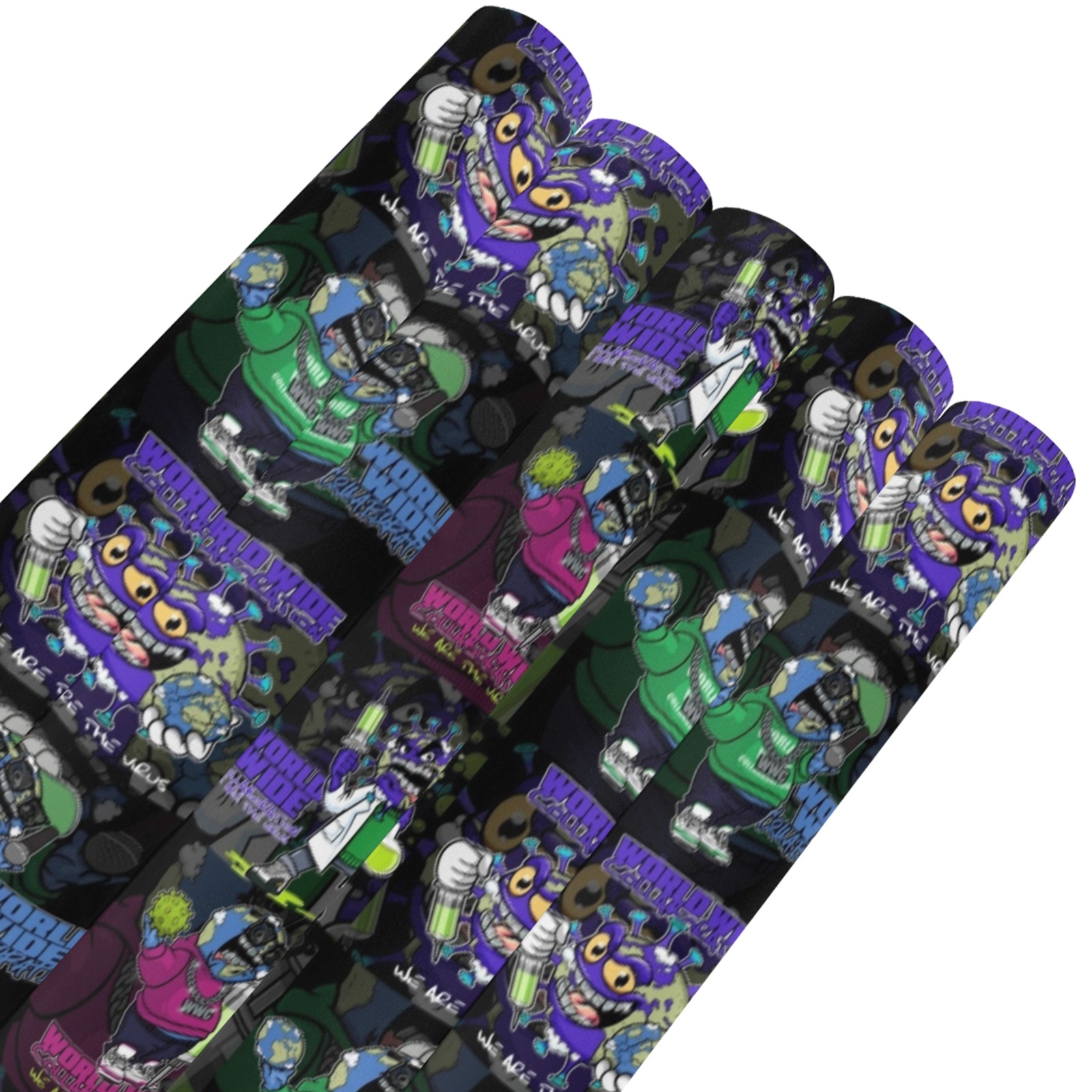 wwcfam Gift Wrapping Paper 58"x 23" (5 Rolls)
