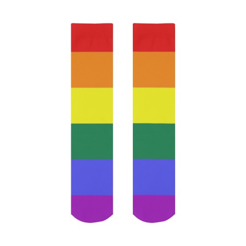 Gay Pride Rainbow All Over Print Socks for Women
