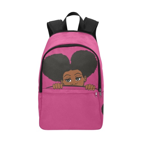 peeking girl backpack Fabric Backpack for Adult (Model 1659)