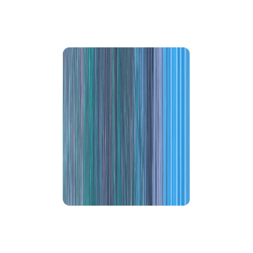 Abstract Blue Horizontal Stripes Rectangle Mousepad