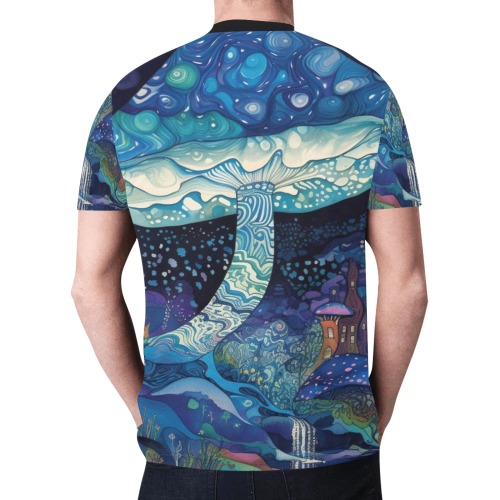 Ai mushroom New All Over Print T-shirt for Men (Model T45)