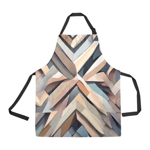 Geometric abstract flower. Soft beige colors