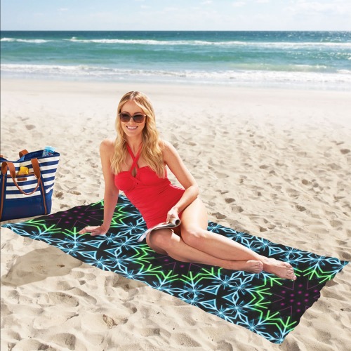 Fractoberry Fractal Pattern 000205BT Beach Towel 32"x 71"