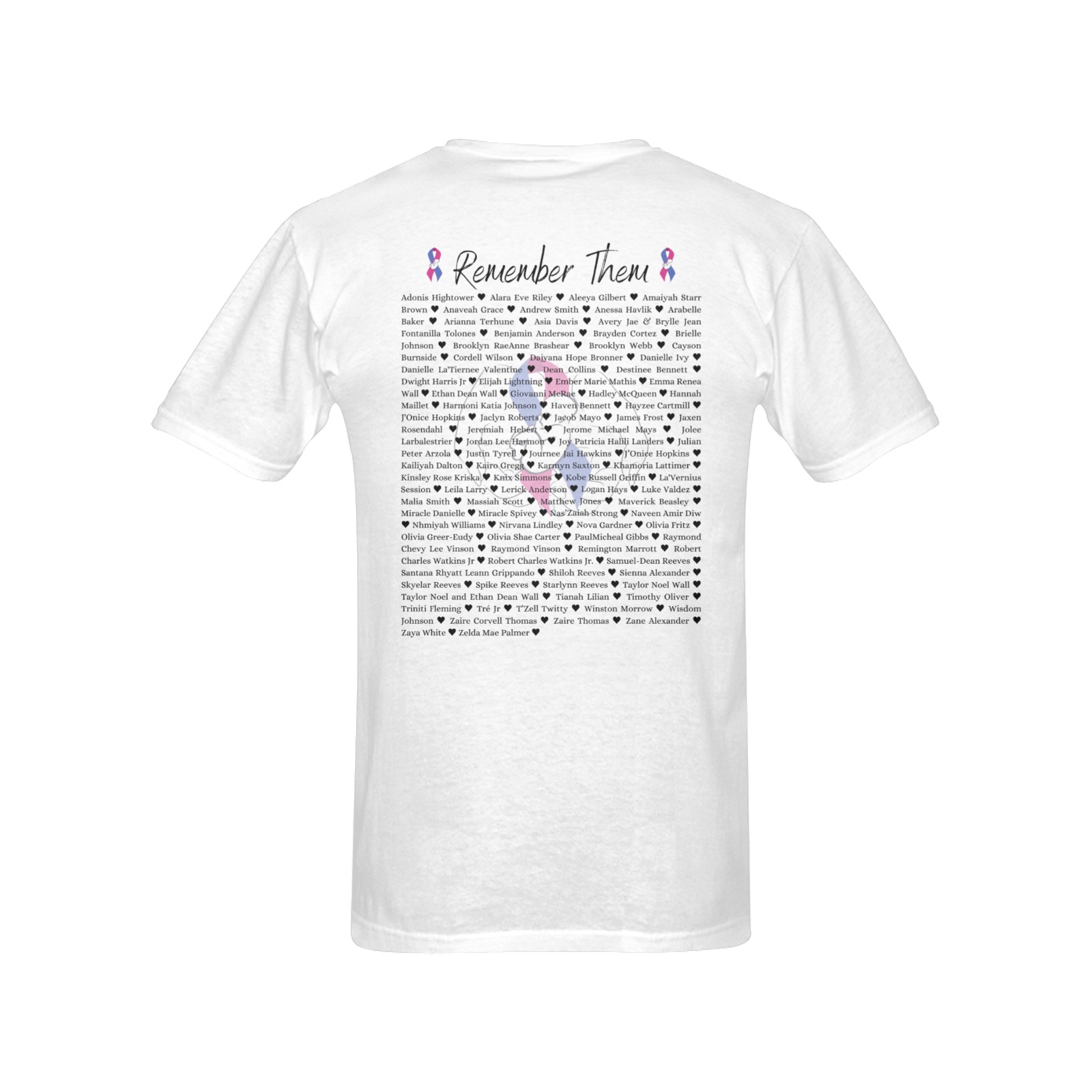 saytheirnameshirt Men's T-Shirt in USA Size (Two Sides Printing)