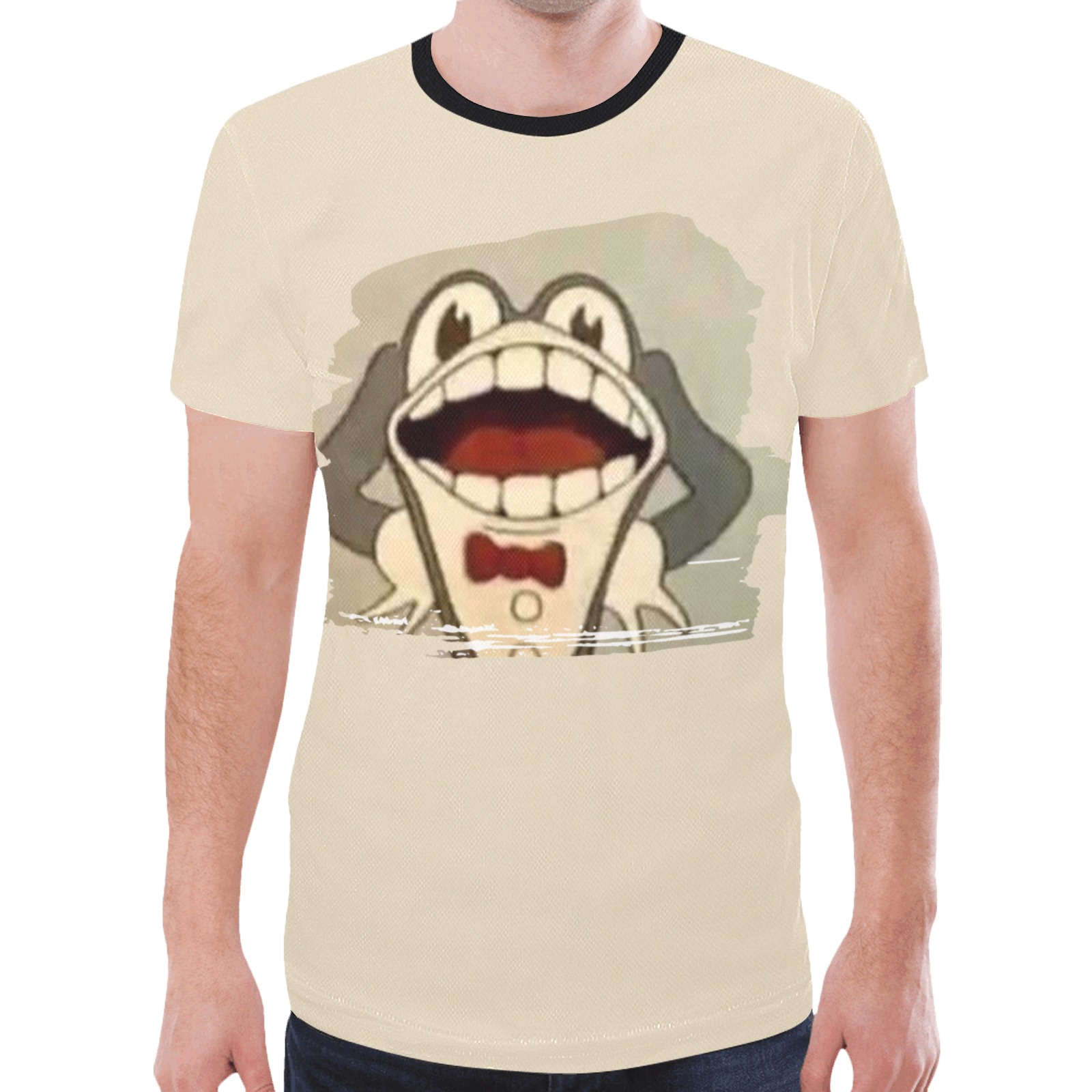 Vintage Frog New All Over Print T-shirt for Men (Model T45)