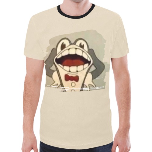 Vintage Frog New All Over Print T-shirt for Men (Model T45)