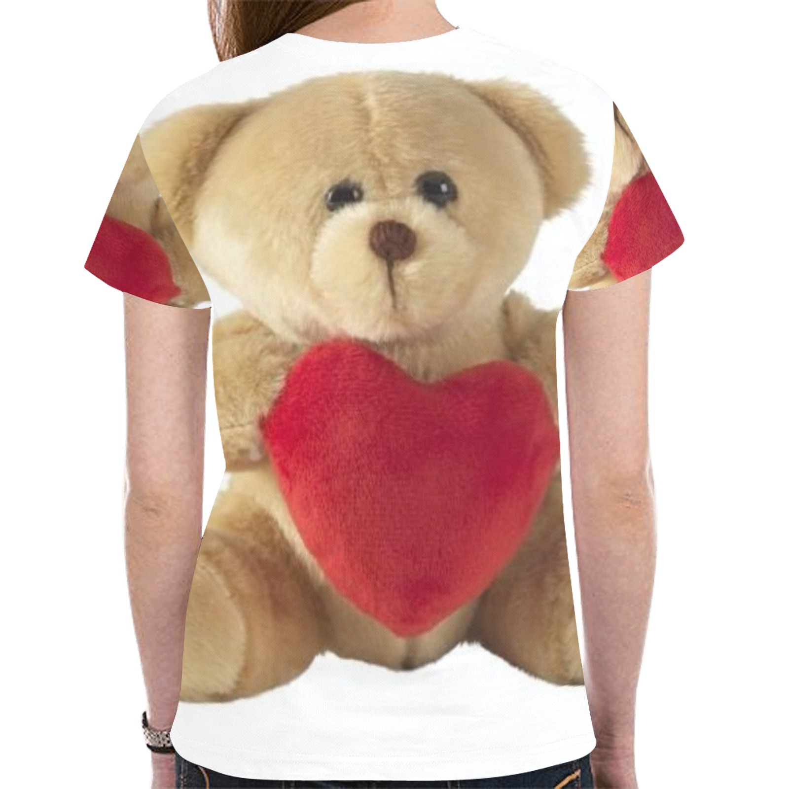 Teddy Bear New All Over Print T-shirt for Women (Model T45)