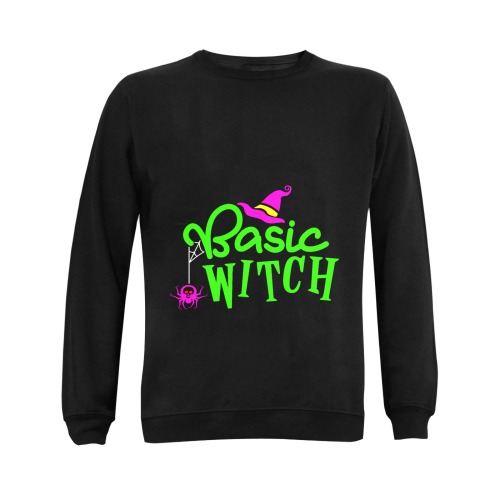 Basic Witch Gildan Crewneck Sweatshirt(NEW) (Model H01)