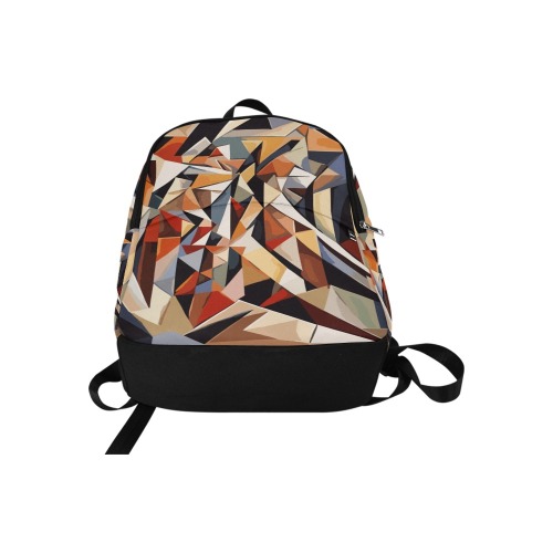 Avant-garde abstract geometric art of warm colors Fabric Backpack for Adult (Model 1659)