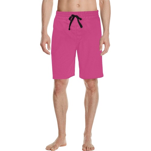 fuxia Men's All Over Print Casual Shorts (Model L23)