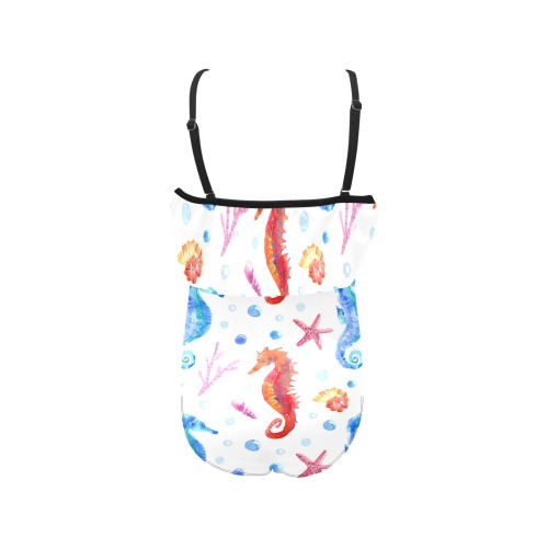 Seahorse Kids' Spaghetti Strap Ruffle Swimsuit (Model S26)