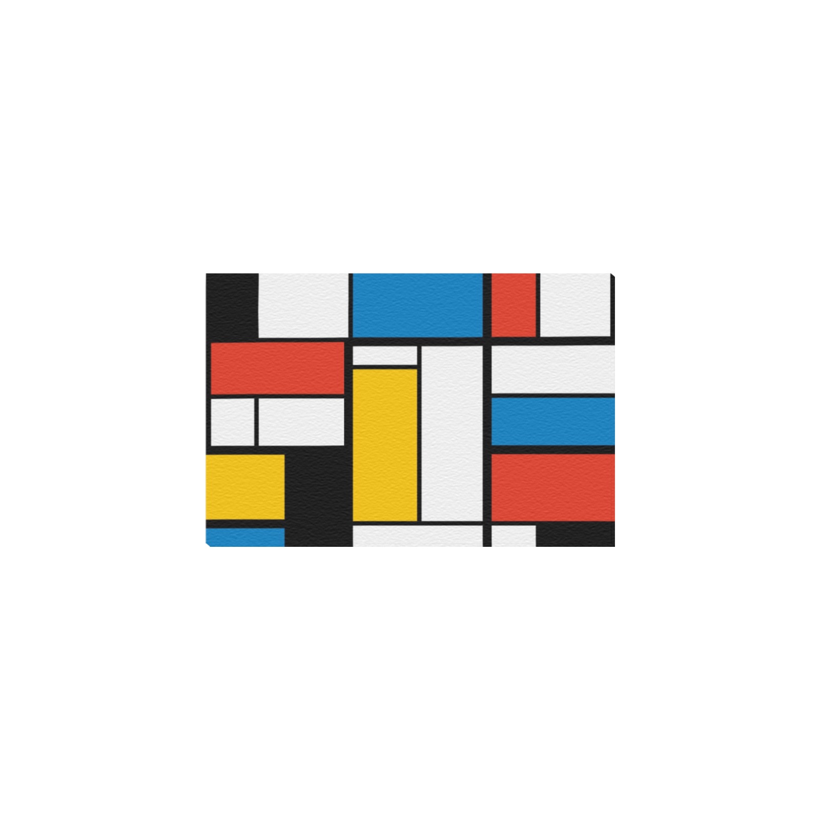 Mondrian De Stijl Modern Frame Canvas Print 8"x12"