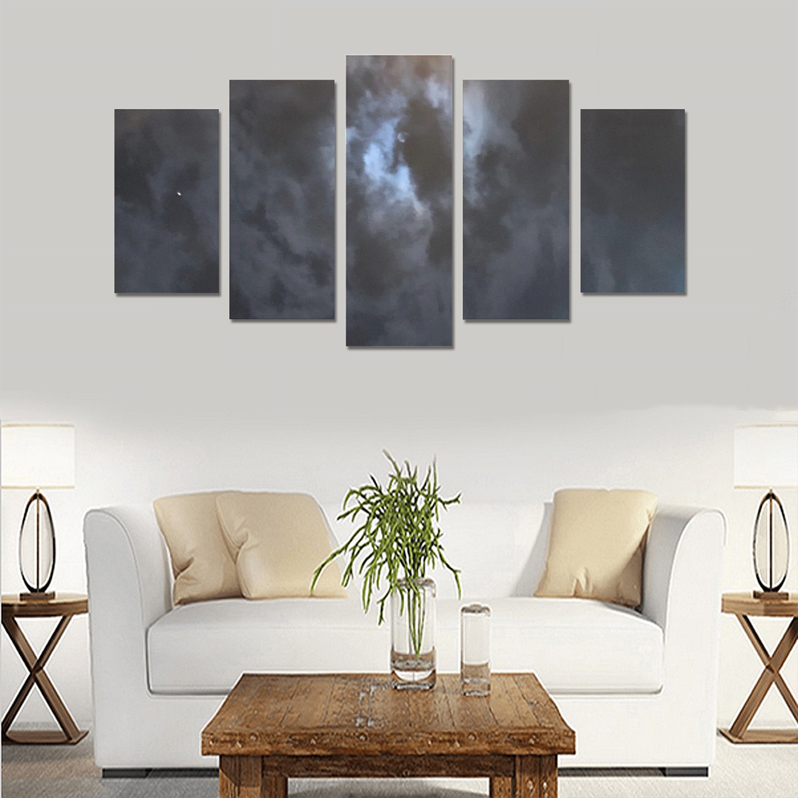 Mystic Moon Collection Canvas Print Sets A (No Frame)