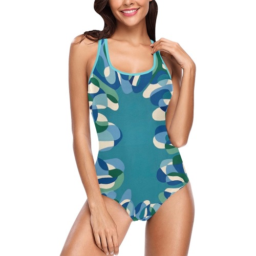 Greece Vest One Piece Swimsuit (Model S04)