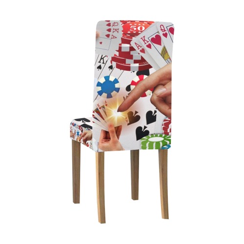 POKER NIGHT TOO Removable Dining Chair Cover