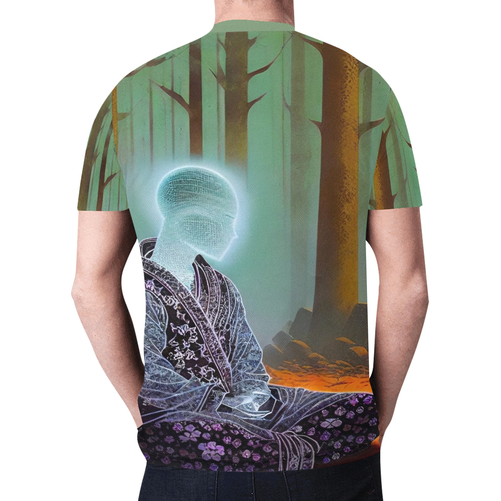 Shaolin Monk Fantasy Art 020 New All Over Print T-shirt for Men (Model T45)