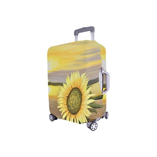 Sunflower Beach Luggage Cover/Small 18"-21"