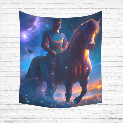 The Knight Cotton Linen Wall Tapestry 51"x 60"