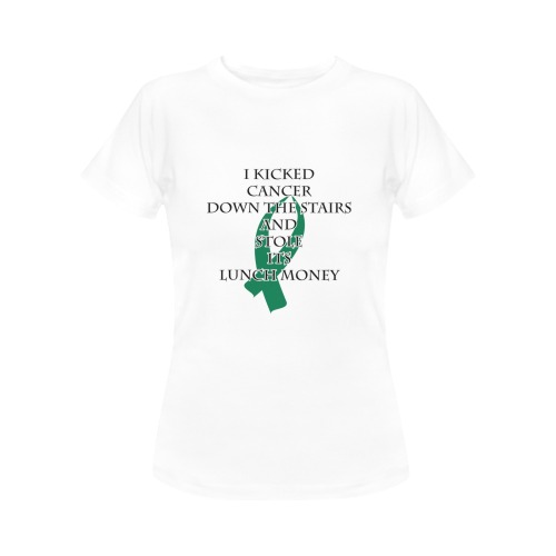 Cancer Bully (Green Ribbon) Women's T-Shirt in USA Size (Front Printing Only)
