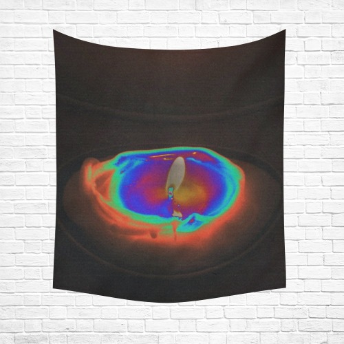Melting Candle Rainbow Cotton Linen Wall Tapestry 51"x 60"