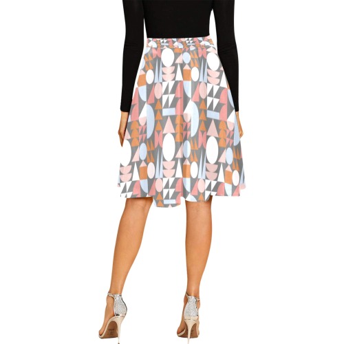 falda plisada dimensional Melete Pleated Midi Skirt (Model D15)