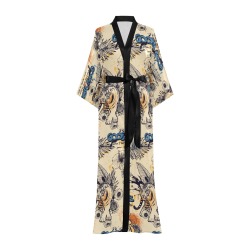 tiger 001 Long Kimono Robe