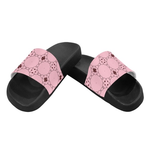 pattern sq P Women's Slide Sandals (Model 057)