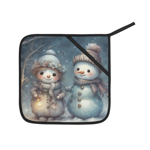 Snowman Couple Pot Holder (2pcs)