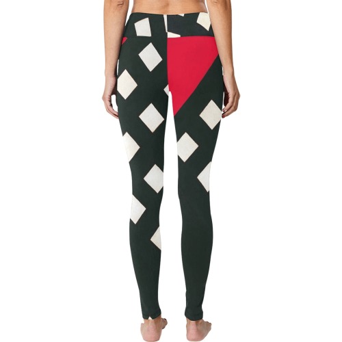 Counter-composition XV by Theo van Doesburg- Women's Big Size Workout Leggings (Model L43)