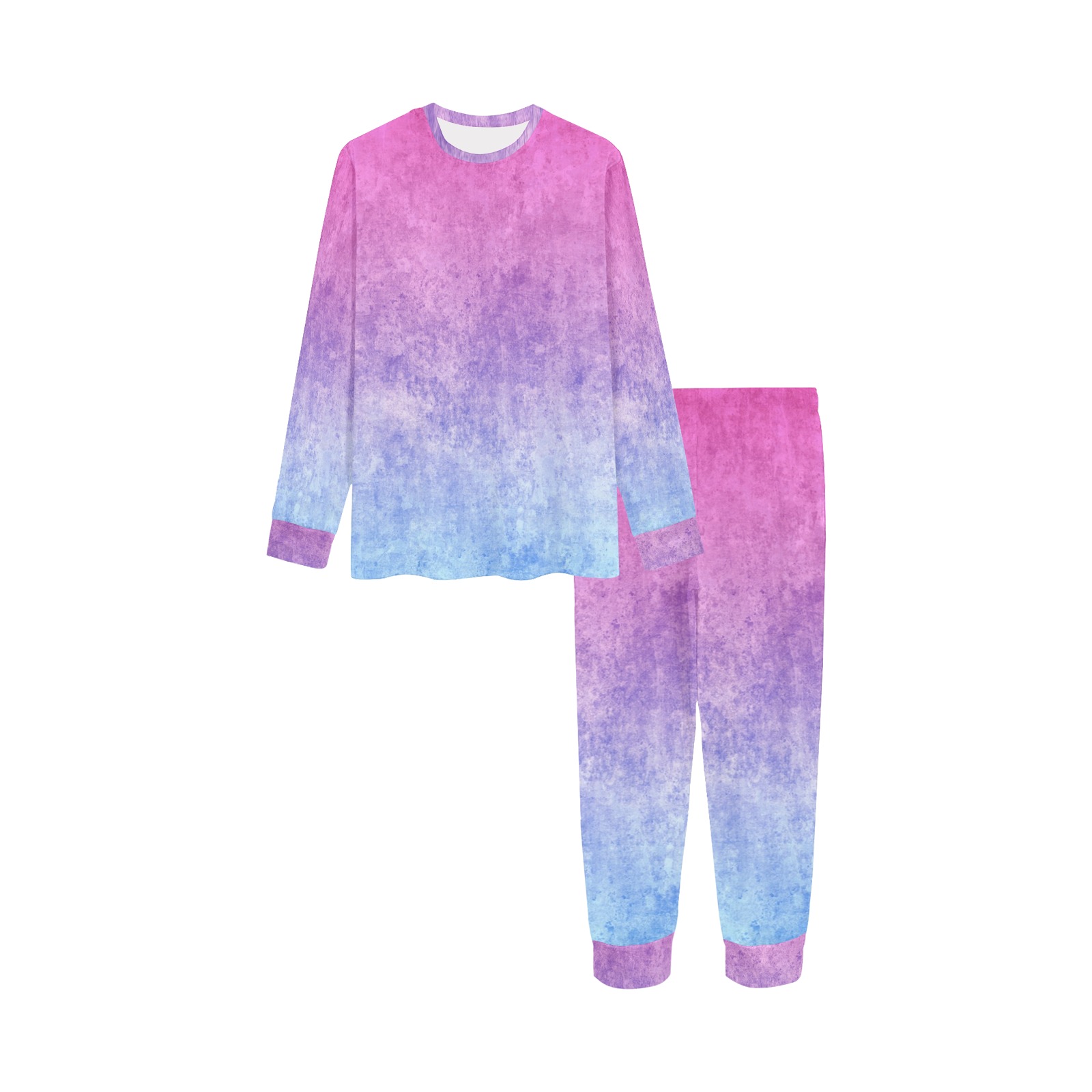 Purple Ombre Kids' All Over Print Pajama Set | ID: D6040886
