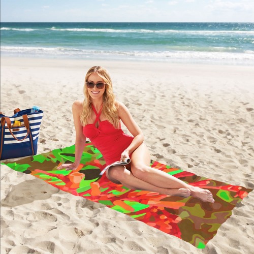 Coral Beach Towel Beach Towel 32"x 71"