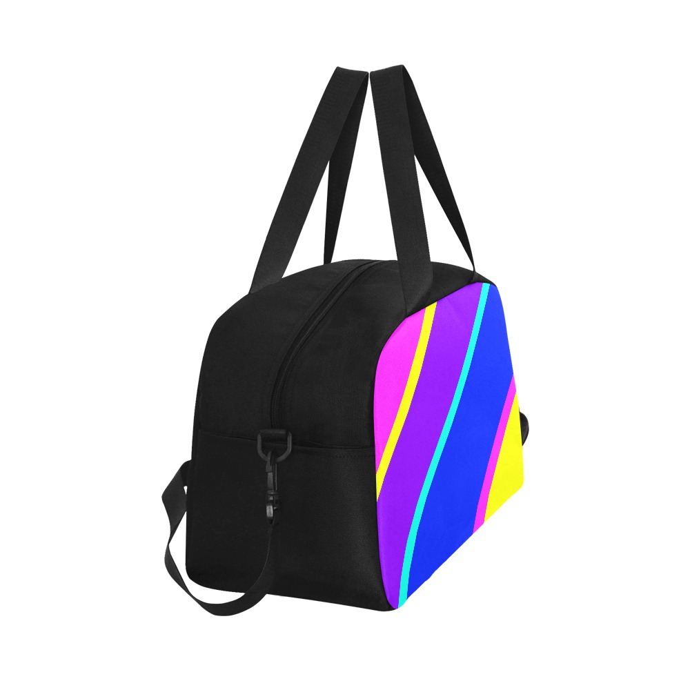 Bright Neon Colors Diagonal Fitness Handbag (Model 1671)