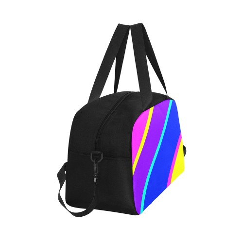 Bright Neon Colors Diagonal Fitness Handbag (Model 1671)