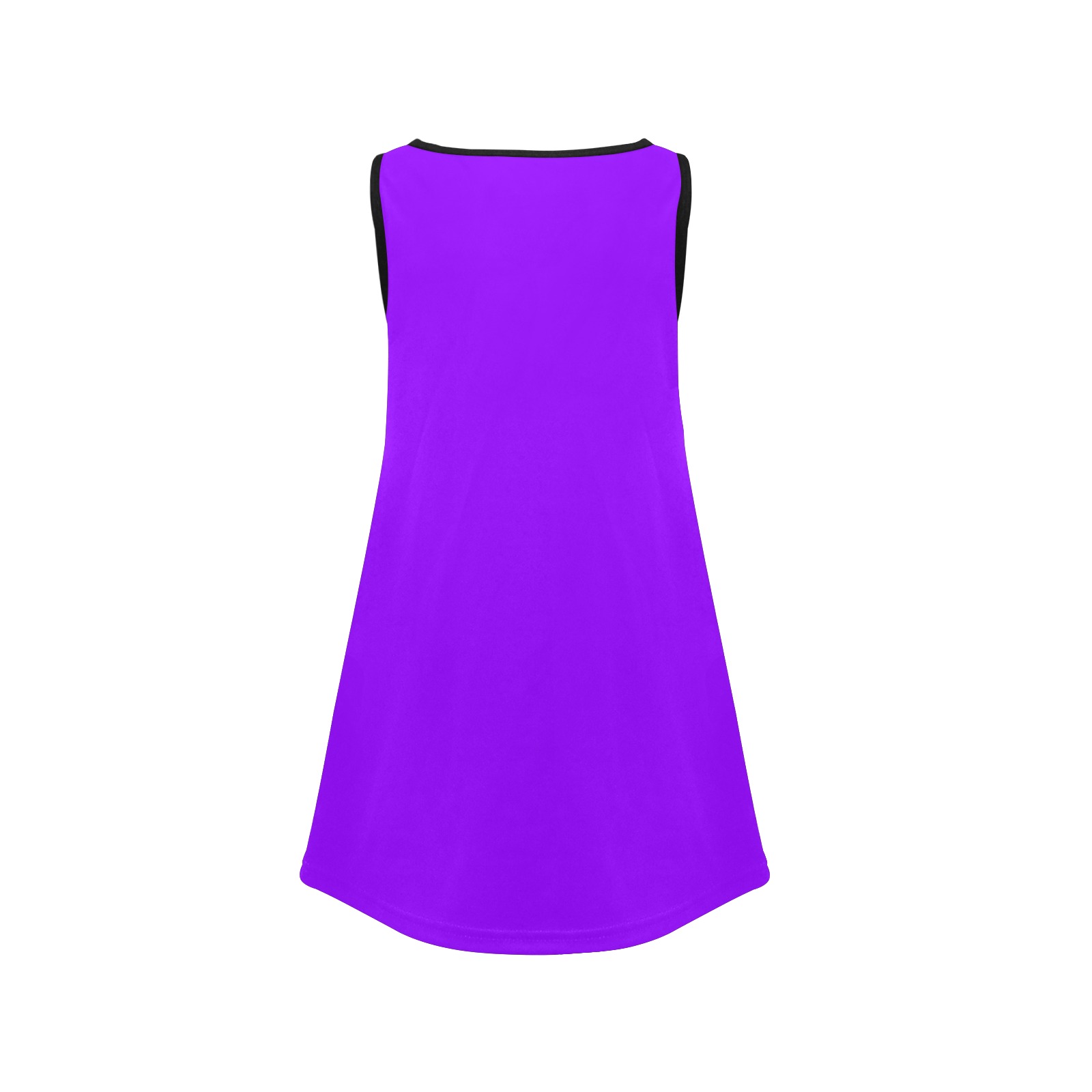 color electric violet Girls' Sleeveless Dress (Model D58)