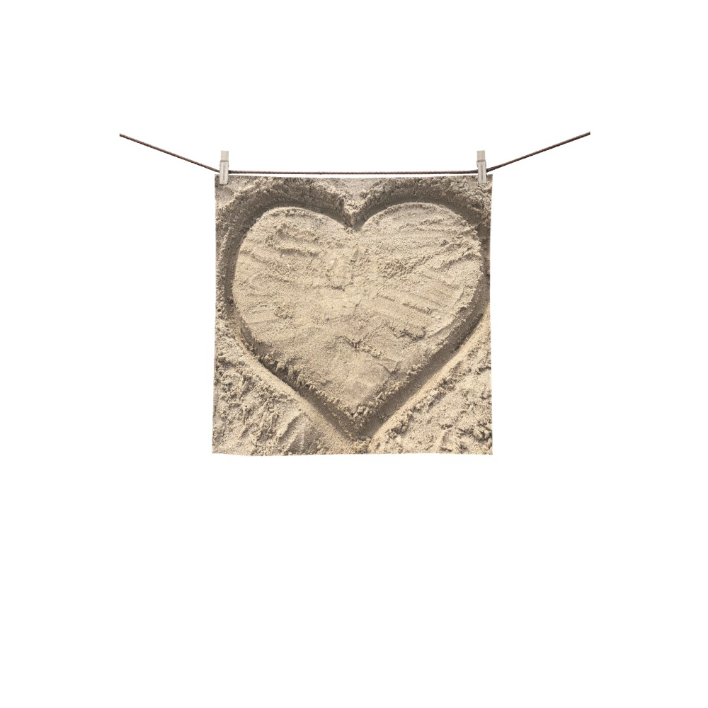 Love in the Sand Collection Square Towel 13“x13”