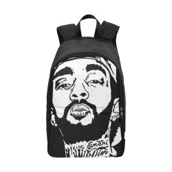 nipsey hustle Hustle motivate Black backpack Fabric Backpack for Adult (Model 1659)