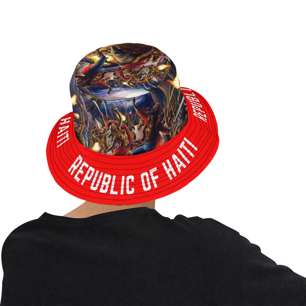 Republic of Haiti All Over Print Bucket Hat for Men