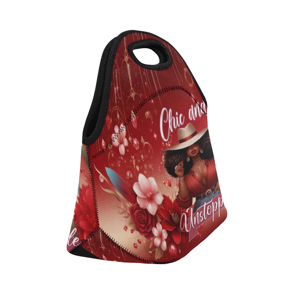 redfedorawomandesign Neoprene Lunch Bag/Small (Model 1669)