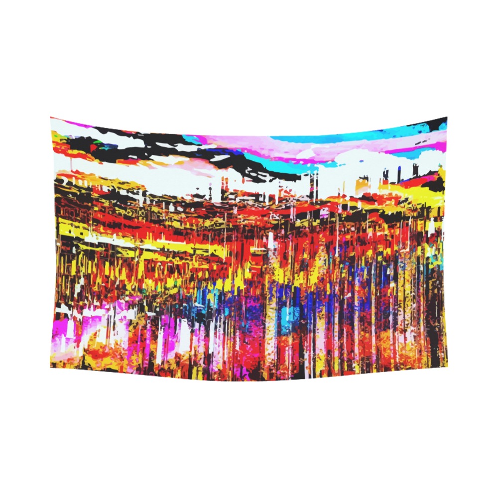 tintaliquida 2_vectorized Polyester Peach Skin Wall Tapestry 90"x 60"